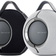 The Deep Black and Light Gray versions of the Devialet Mania photographed against a white background.